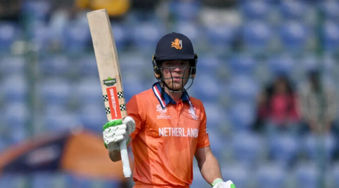 ٹی 20 ورلڈکپ میں نیدر لینڈز کی پہلی کامیابی، نمیبیا کو 7 وکٹوں سے ہرادیا