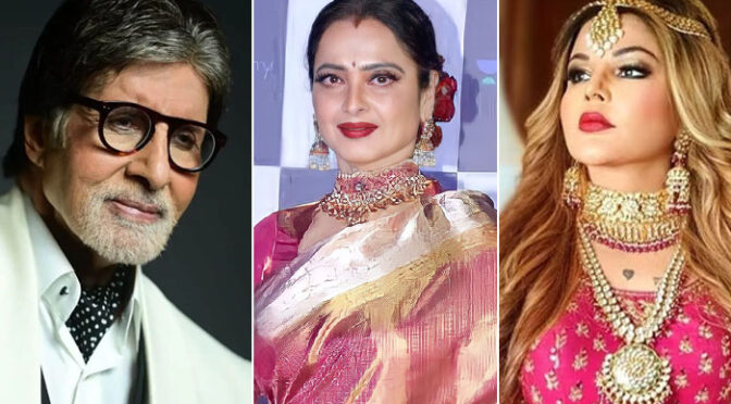 ’جیا بچن کو اچھے کپڑے پہننا نہیں آتے‘: راکھی ساونت کا امیتابھ کو ریکھا سے دوسری شادی کا مشورہ