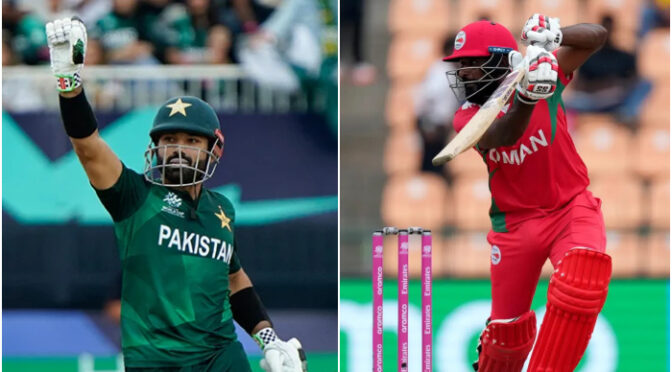 43 سالہ عمانی کرکٹر نے محمد رضوان کا ٹی20 ورلڈکپ میں سست ترین ففٹی کا ریکارڈ برابر کردیا
