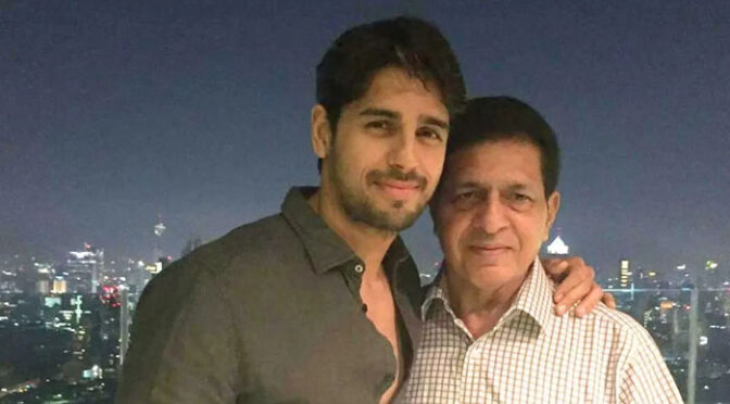 بالی وڈ اداکار سدھارتھ ملہوترا کے والد انتقال کرگئے