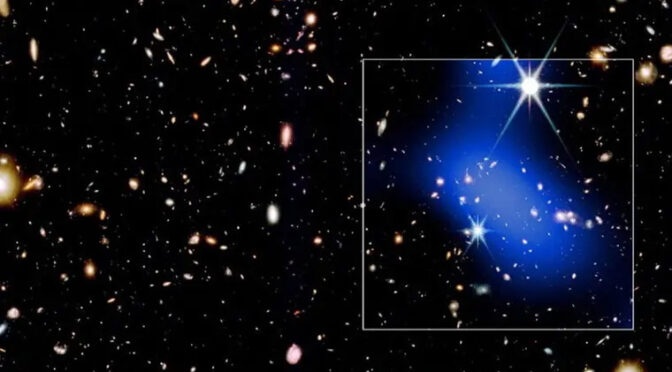 کائنات کے آغاز میں اچانک نمودار ہونے والا کہکشاؤں کا جھرمٹ دریافت