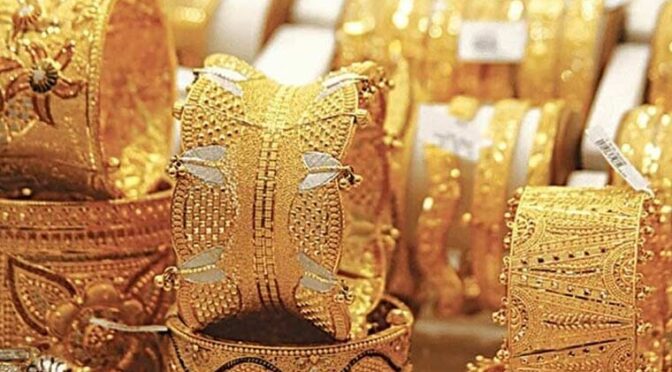 گیارہ ہزار 700  کا اضافہ،سونا 5 لاکھ 19 ہزار 462 روپے تولہ ہوگیا