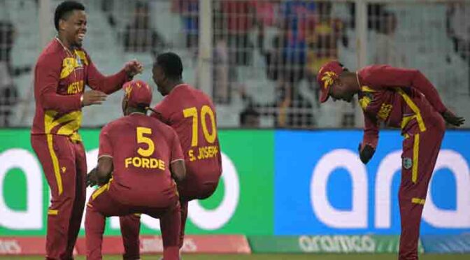 ٹی 20 ورلڈکپ: ویسٹ انڈیز کی سکاٹ لینڈ کو 35 زنز سے شکست