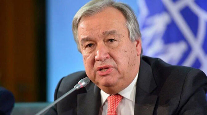 ایران   جنگ  ،  جوہری  ہتھیاروں  کے استعمال کا خطرہ ہے :سیکرٹری  جنرل اقوام متحدہ