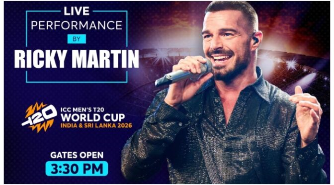 ٹی ٹوئنٹی ورلڈکپ کی اختتامی تقریب میں معروف گلوکار رکی مارٹن آواز کا جادو جگائیں گے