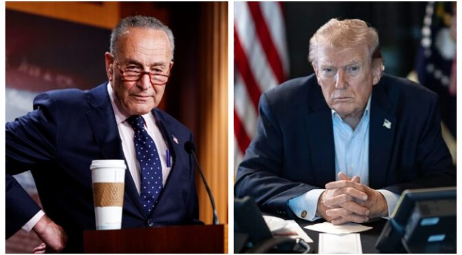 امریکی اقلیتی لیڈر چک شومر نے ٹرمپ کو جھوٹا قرار دیدیا