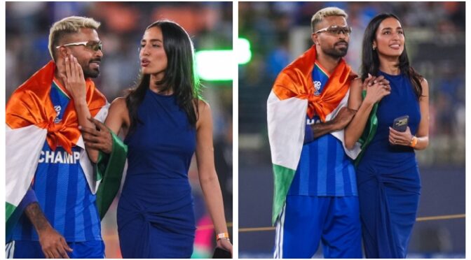 بھارتی  آل راؤنڈر ہاردک پانڈیا کو دوست کے ساتھ ورلڈکپ کی جیت کا جشن منانا مہنگا پڑ گیا