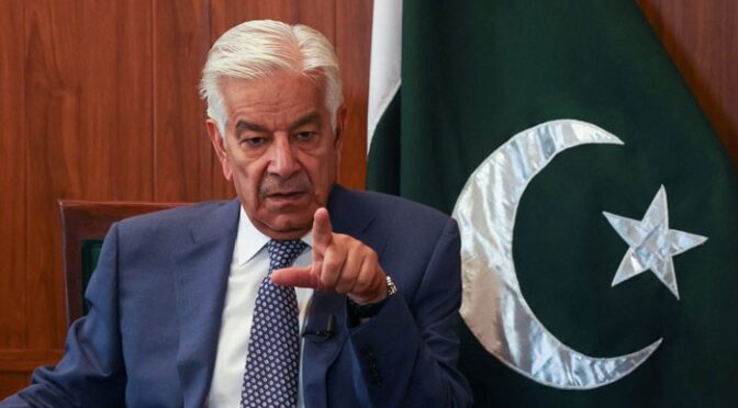 ایران پر جنگ مسلط کی گئی، ایجنڈا اسرائیلی اثر کو پاکستان کی سرحد تک لانا ہے: وزیر دفاع