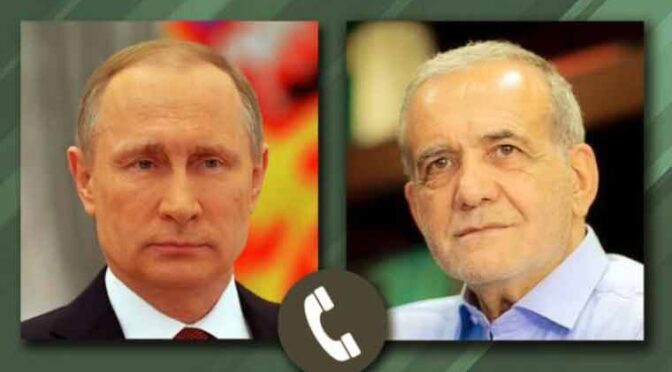 ایرانی صدر کا پیوٹن اورشہبازشریف سے رابطہ، مشرق وسطی کی صورتحال پر تبادلہ خیال