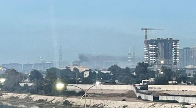 بغداد میں امریکی سفارت خانے پرمیزائل حملہ