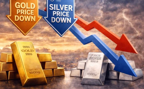 سونے کی قیمتیں  آسمان سے نیچے آ گریں، اچانک بڑی کمی ریکارڈ