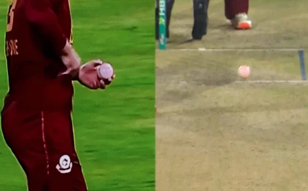 پی ایس ایل: حیدرآباد کی کٹ نے رنگ چھوڑ دیا، وائٹ بال پنک میں تبدیل