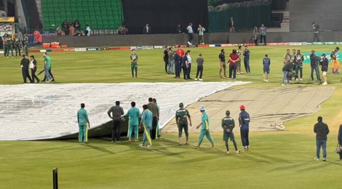 پشاور زلمی اور اسلام آباد یونائیٹڈ کا میچ بارش کے باعث منسوخ