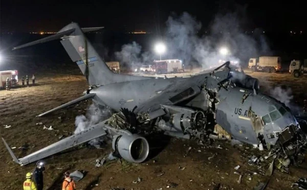 عراق میں تباہ ہونے والے فوجی طیارے میں سوار تمام اہلکار ہلاک ہوگئے؛ امریکا کی تصدیق
