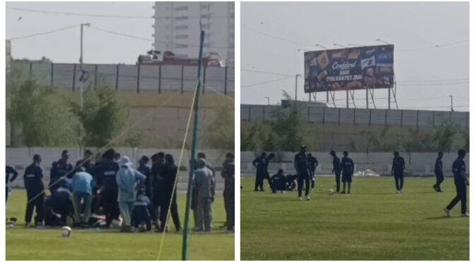 پی ایس ایل: اسلام آباد یونائیٹڈ کی پریکٹس کے دوران حادثہ، سر پر گیند لگنے سے پلیئر شدید زخمی