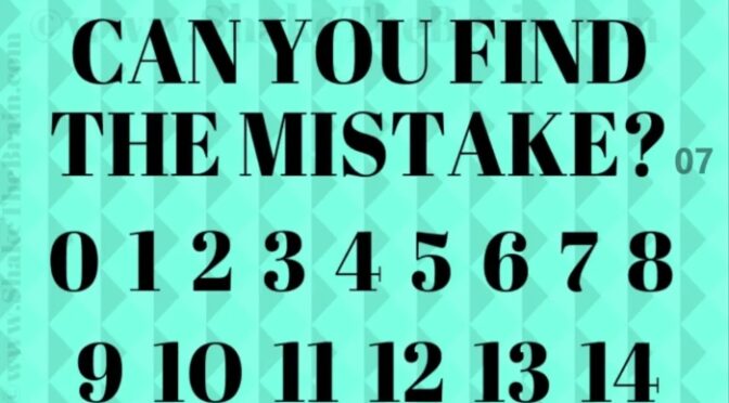 اس تصویر میں چھپی غلطی 30 سیکنڈ میں پکڑ سکتے ہیں؟