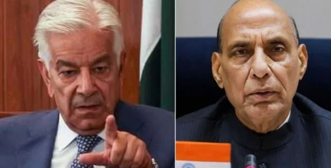 راج ناتھ جی اپنی اوقات میں رہیں، پنگا لیا تو ذلت آمیز پھینٹی لگائیں گے، خواجہ آصف کا کرارا جواب