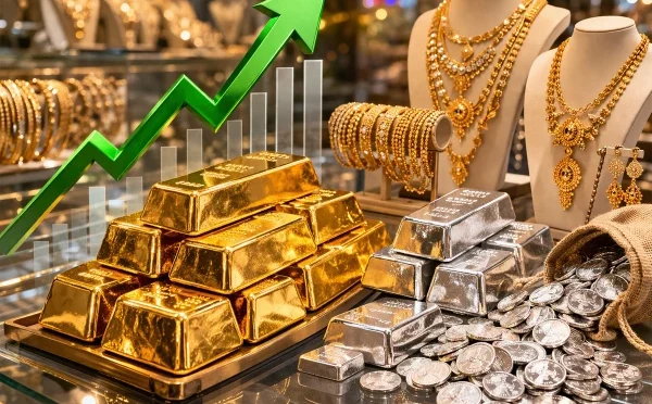 سونے کی قیمتوں میں 2 روزہ وقفے کے بعد اضافہ، چاندی بھی مزید مہنگی