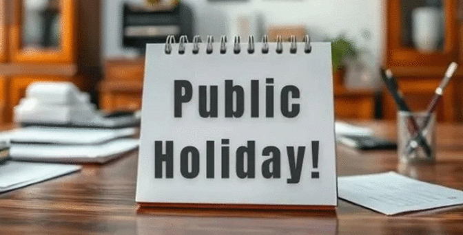 2 سرکاری چھٹیوں کا اعلان ہوگیا