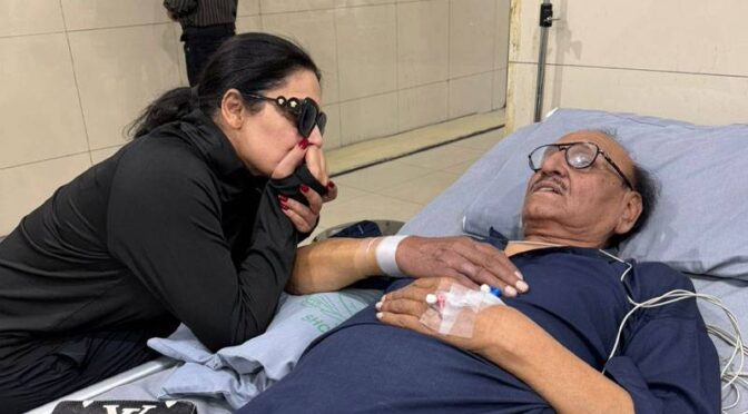 اداکارہ میرا کے والد کو شدید ہارٹ اٹیک ، حالت تشویشناک