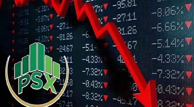 کاروباری ہفتے کے پہلے روز سٹاک مارکیٹ میں مندی
