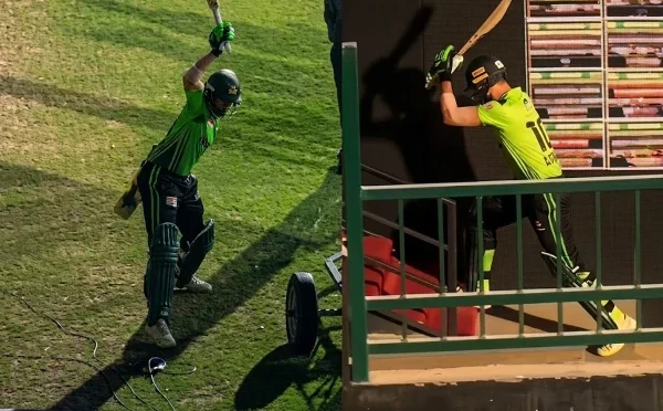 پی ایس ایل: شاہین آفریدی صفر پر آؤٹ ہونے پر غصے میں آگئے، بیٹ توڑ ڈالا