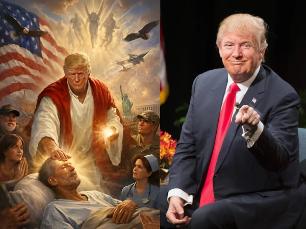 اے آئی سے بنی متنازع تصویر پر ٹرمپ کی وضاحت سامنے آگئی