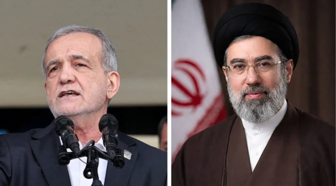 ایرانی صدر مسعود پزشکیان کی سپریم لیڈر آیت اللہ مجتبی خامنہ ای سے ملاقات
