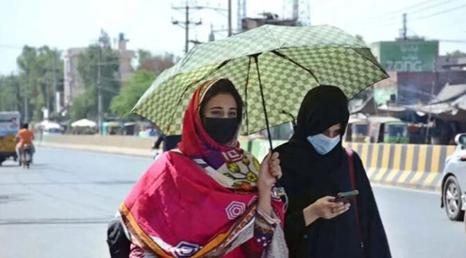 کراچی میں درجہ حرارت 38.5 ڈگری ریکارڈ،کل سےگرمی کی شدت میں مزید اضافےکا امکان