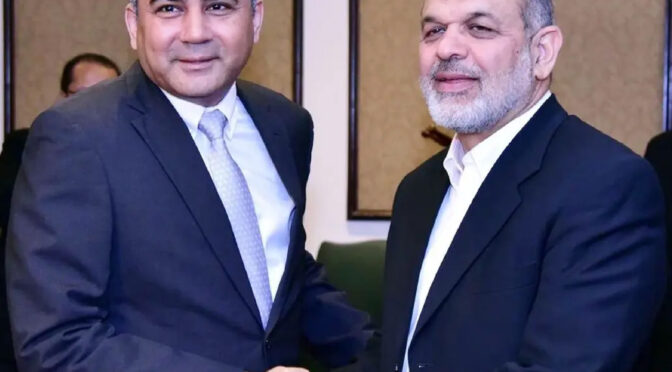 محسن نقوی پھر ایران پہنچ گئے ، جنرل احمد وحیدی سے اہم ملاقات