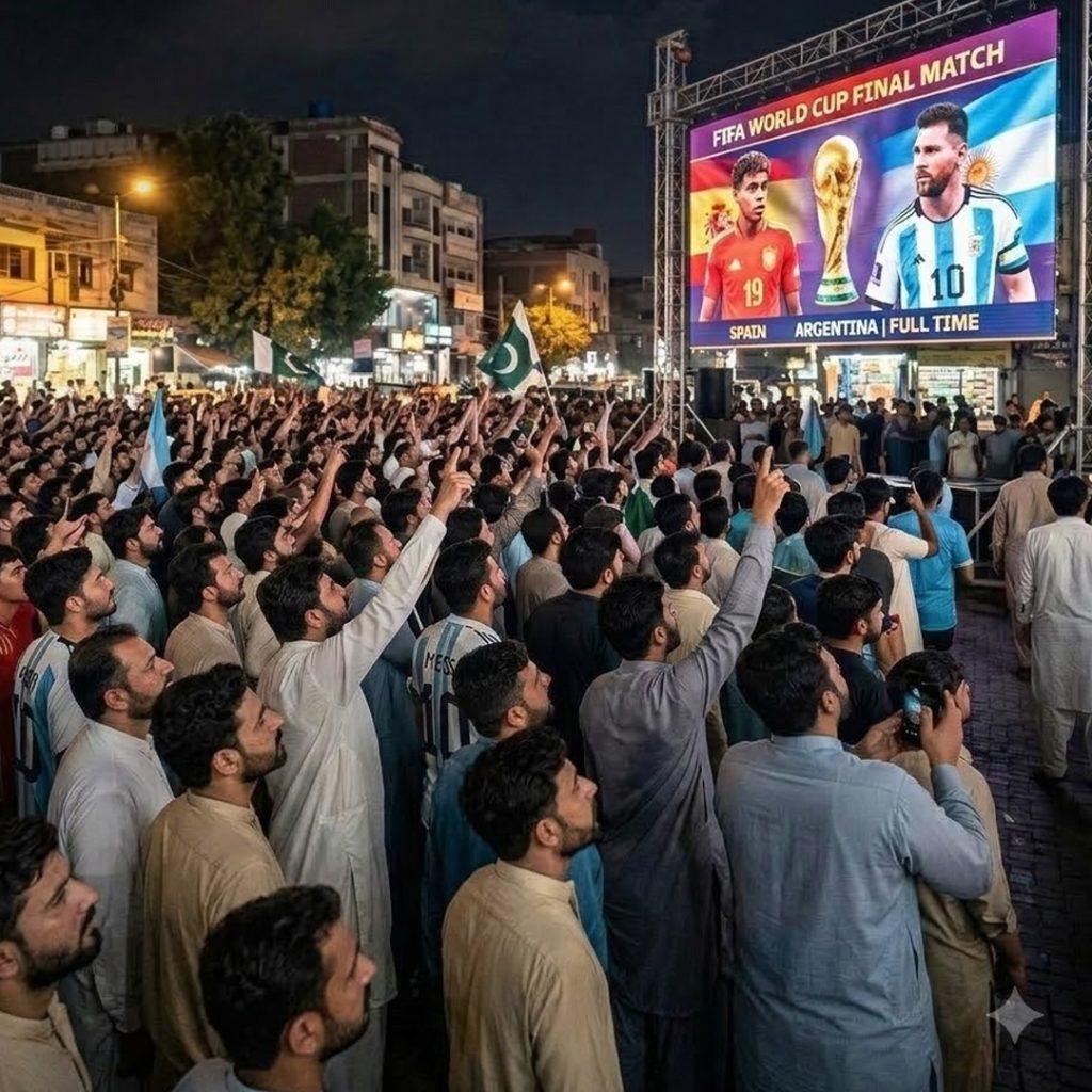 فیفا ورلڈ کپ 2026 فائنل: لاہور، اسلام آباد اور گوجرانوالہ میں بڑی اسکرینیں نصب