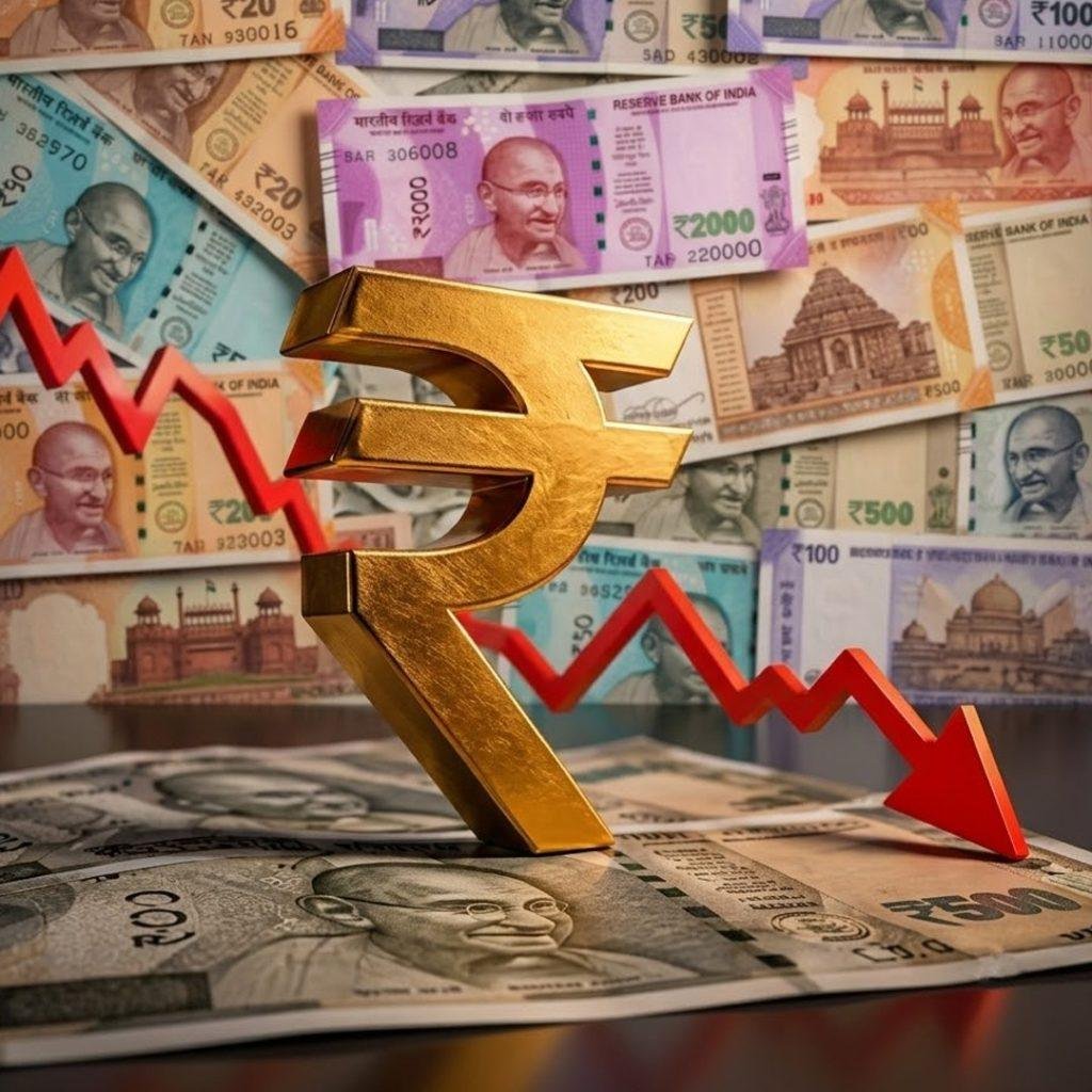 بھارتی روپیہ گرنے لگا، حکومت نے ڈالر ذخائر استعمال کر دیے۔