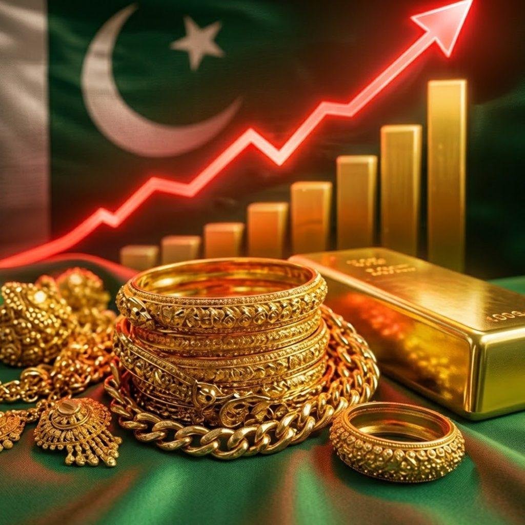 پاکستان میں سونے کی قیمتوں میں مسلسل دوسرے روز اضافہ