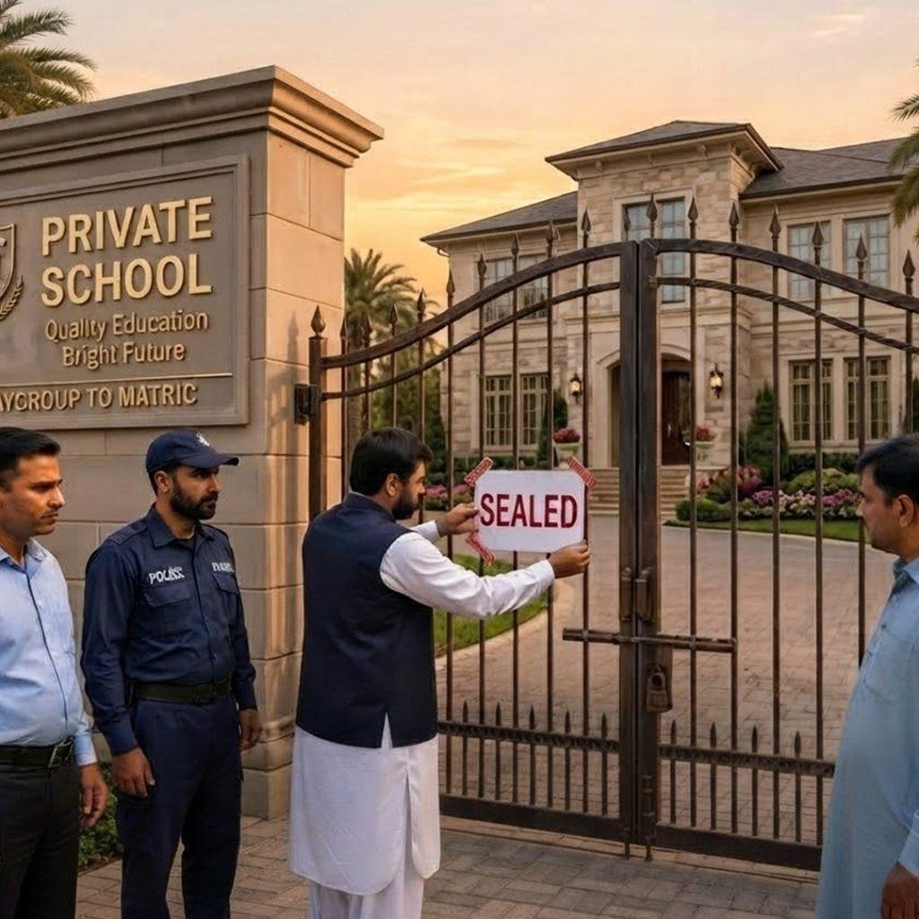 پنجاب حکومت کا لاہور میں 200 سے زیادہ پرائیویٹ اسکولوں کو سیل کرنے کا فیصلہ۔