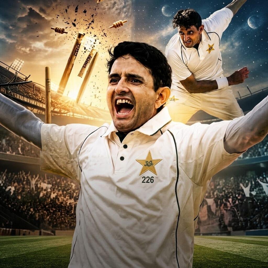محمد عباس کا لارڈز میں تہلکہ، 4 اننگز میں 17 وکٹیں اور اوسط 11.41