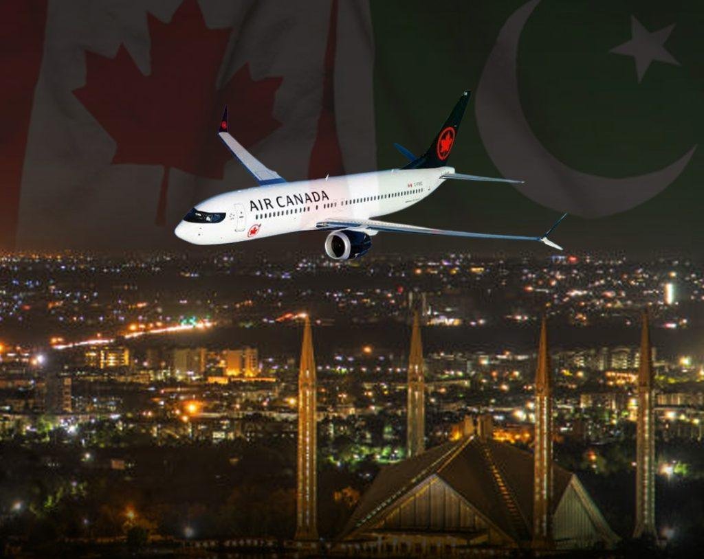 پاکستان اور کینیڈا کے درمیان براہِ راست فضائی رابطے بحال ، کینیڈین ایئرلائن نے منظوری کے لیے درخواست دے دی۔