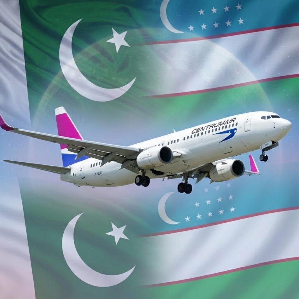 ازبکستان کی سینٹرم ایئر نے تاشقند، کراچی کے درمیان براہِ راست پروازیں شروع کردیں