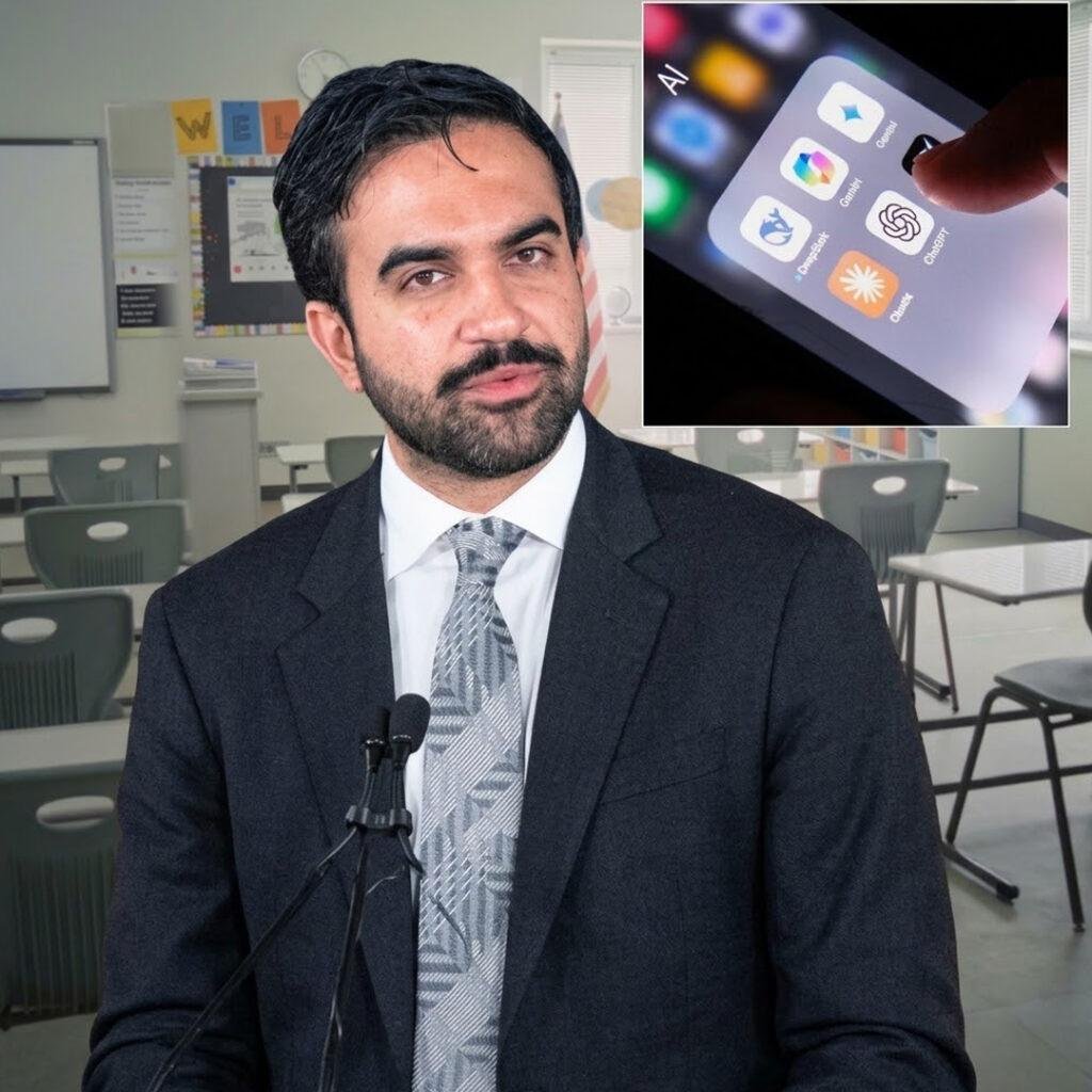 زوہرن ممدانی نے اسکولوں میں AI پر پابندی لگا دی نویں جماعت سے استعمال کی اجازت