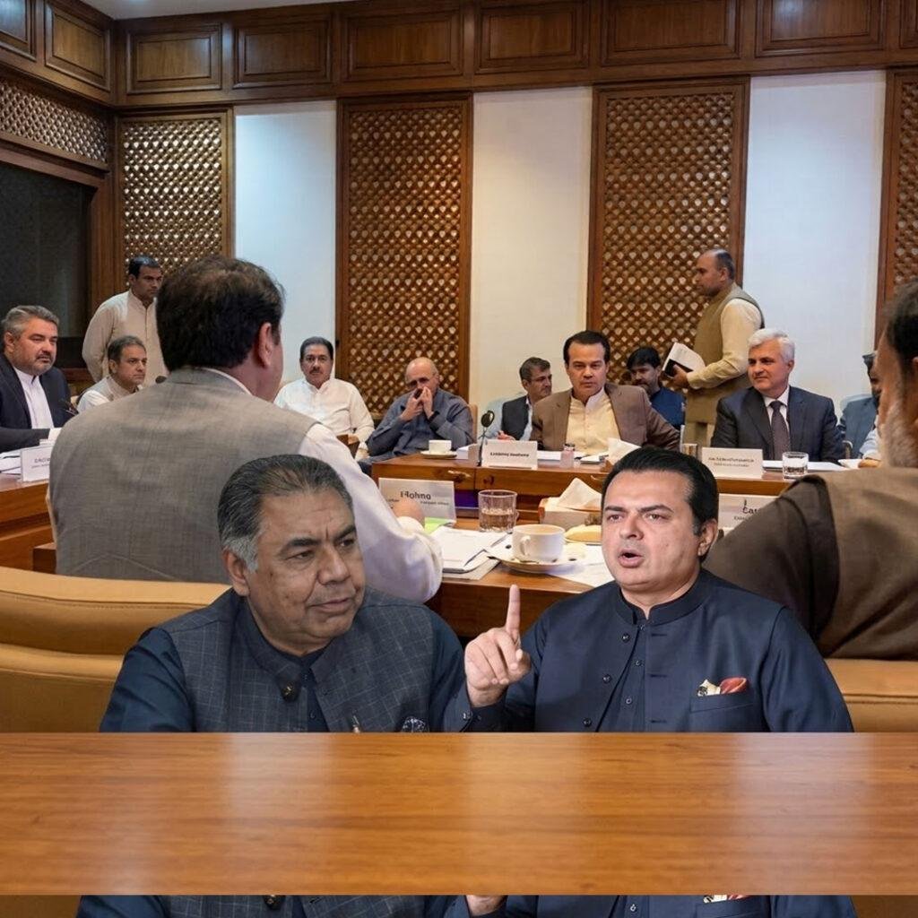 وزیرِ مملکت داخلہ طلال چوہدری اور سینیٹر سیف اللہ ابڑولڑ پڑے سینیٹ قائمہ کمیٹی داخلہ میں تلخ جملوں کا تبادلہ